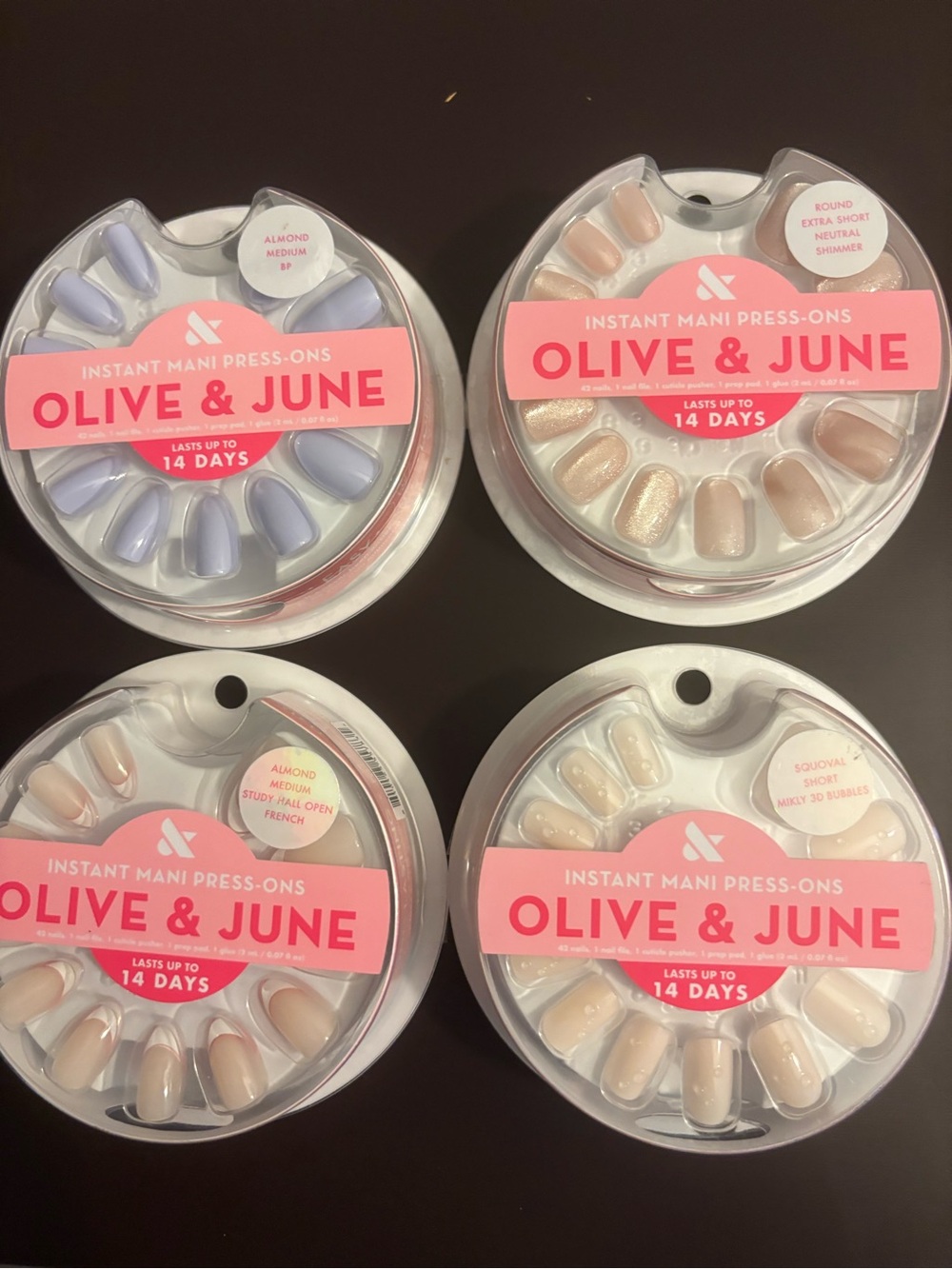 Olive and June The Instant Mani Press-On Manicure Asst colors 4 PK